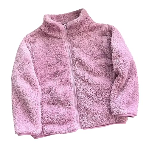 KIDSZJA Teddy-Sherpa-Fleece-Jacke für Kleinkinder, Kinder, Mädchen, durchgehender Reißverschluss, Revers, Kunstfell, flauschiger Mantel mit Taschen, Winter, warm, dick, Outwear, Schule, Outdoor KIDSZJA Teddy-Sherpa-Fleece-Jacke für Kleinkinder, Kinder, Mädchen, durchgehender Reißverschluss, Revers, Kunstfell, flauschiger Mantel mit Taschen, Winter, warm, dick, Outwear, Schule, Outdoor von KIDSZJA