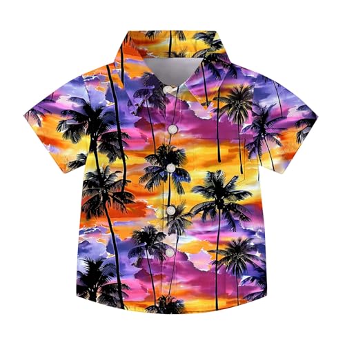 KIDSZJA Teen Clothes Girls Summer Lightweight And Breathable Beach Printed Shirt Wicking And Quick Dry Revers Blouses Button Down Hawaiian Shirts Tops For Teen Casual Comfy Loungewear von KIDSZJA