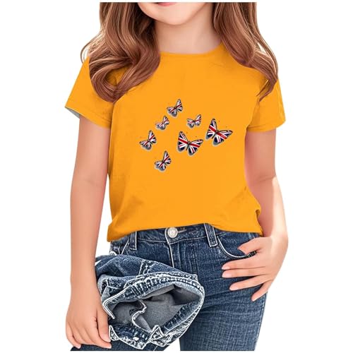 KIDSZJA Today'S Deals Mädchen-Oberteil, britische Flagge, Kleiderschrank, Blusen, Großbritannien, Fußball, Weltmeisterschaft, Union Jack, England, T-Shirt, Schulanfang, Kleidung, Strand, Urlaub und KIDSZJA Today'S Deals Mädchen-Oberteil, britische Flagge, Kleiderschrank, Blusen, Großbritannien, Fußball, Weltmeisterschaft, Union Jack, England, T-Shirt, Schulanfang, Kleidung, Strand, Urlaub und von KIDSZJA