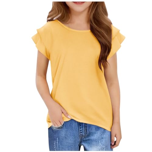 KIDSZJA Today'S Deals Mädchenkleidung, einfarbig, lange Tunika, UV-Schutz, LSF 50+, Hemden, Grundschule, Outfits, Vorschule, Freizeit, Ausflüge, Blusen, Rüschenärmel, elegantes Oberteil, stilvoll KIDSZJA Today'S Deals Mädchenkleidung, einfarbig, lange Tunika, UV-Schutz, LSF 50+, Hemden, Grundschule, Outfits, Vorschule, Freizeit, Ausflüge, Blusen, Rüschenärmel, elegantes Oberteil, stilvoll von KIDSZJA