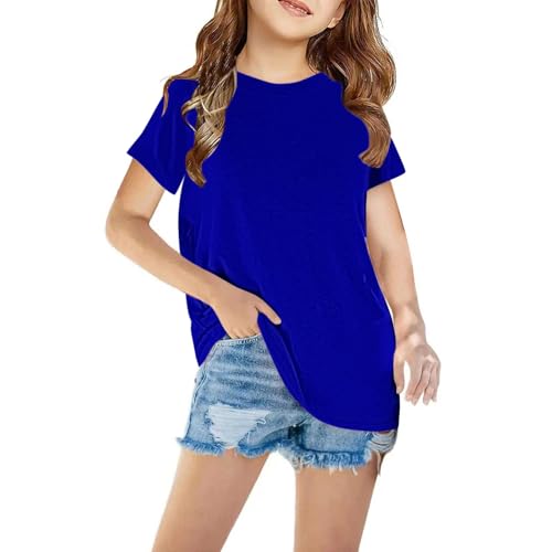 KIDSZJA Today's Deals T-Shirt für Teenager-Mädchen, einfaches Sommerkleidung, leichtes und atmungsaktives Hemd, einfarbig, klassisch, Alltagskleidung, Schlaf, Spiel-Top, lange Tunika, Blusen KIDSZJA Today's Deals T-Shirt für Teenager-Mädchen, einfaches Sommerkleidung, leichtes und atmungsaktives Hemd, einfarbig, klassisch, Alltagskleidung, Schlaf, Spiel-Top, lange Tunika, Blusen von KIDSZJA