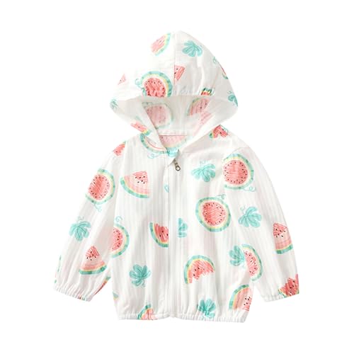 KIDSZJA Tops Mädchen Kapuzenpullover, lose Wassermelonen-Druck, Kinderkleidung, Baumwolle, Reißverschluss, schnell trocknend, Reißverschluss, Sportbekleidung, Shirt, UK-Schutzfaktor 50+, UV KIDSZJA Tops Mädchen Kapuzenpullover, lose Wassermelonen-Druck, Kinderkleidung, Baumwolle, Reißverschluss, schnell trocknend, Reißverschluss, Sportbekleidung, Shirt, UK-Schutzfaktor 50+, UV von KIDSZJA