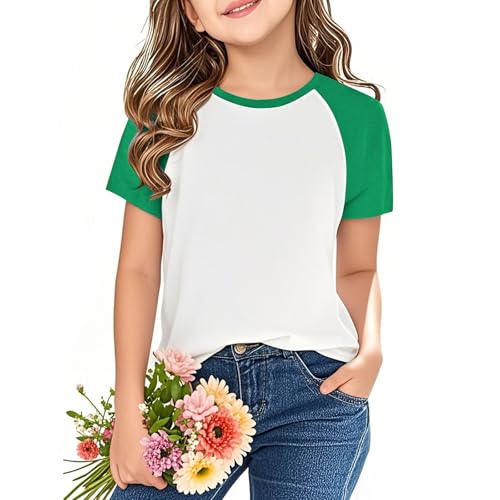 KIDSZJA Tops für Teenager, Mädchen, lange Bluse, Rundhalsausschnitt, modisch, praktisch, Sonnenschutz, LSF 50+, kurze Ärmel, Raglan-Kleidung, coole Tunika, Strandtage, Outdoor-Aktivitäten KIDSZJA Tops für Teenager, Mädchen, lange Bluse, Rundhalsausschnitt, modisch, praktisch, Sonnenschutz, LSF 50+, kurze Ärmel, Raglan-Kleidung, coole Tunika, Strandtage, Outdoor-Aktivitäten von KIDSZJA