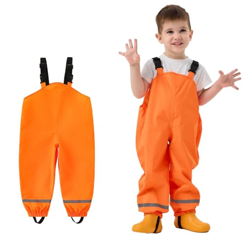 KIDSZJA Trainingshose für Mädchen, PVC, dick, rutschfest, wasserdicht, Wandern, Radfahren, Regenbekleidung, Angeln, Wathose, Schlamm, Regen, Latzhose, Regenbekleidung für Outdoor-Spielen KIDSZJA Trainingshose für Mädchen, PVC, dick, rutschfest, wasserdicht, Wandern, Radfahren, Regenbekleidung, Angeln, Wathose, Schlamm, Regen, Latzhose, Regenbekleidung für Outdoor-Spielen von KIDSZJA