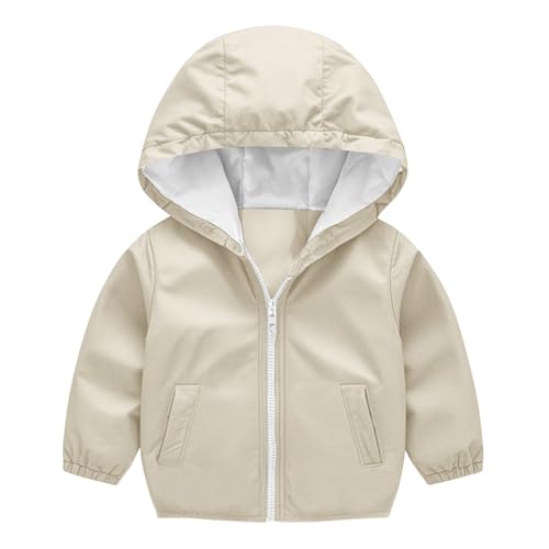 KIDSZJA Wasserdichte Jacke für Kleinkinder, 3 Jahre, für Mädchen und Jungen, leichter Windbreaker, Regenmantel, Regenjacke mit Kapuze, funktioneller Softshell-Trenchcoat für den Außenbereich KIDSZJA Wasserdichte Jacke für Kleinkinder, 3 Jahre, für Mädchen und Jungen, leichter Windbreaker, Regenmantel, Regenjacke mit Kapuze, funktioneller Softshell-Trenchcoat für den Außenbereich von KIDSZJA