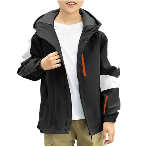 KIDSZJA Wasserdichte Jacke für Mädchen und Jungen, leichte Windbreaker-Regenjacke, Sommer-Regenjacke mit Kapuze, funktioneller Softshell-Trenchcoat, Outdoor, Größe 5–15 Jahre KIDSZJA Wasserdichte Jacke für Mädchen und Jungen, leichte Windbreaker-Regenjacke, Sommer-Regenjacke mit Kapuze, funktioneller Softshell-Trenchcoat, Outdoor, Größe 5–15 Jahre von KIDSZJA