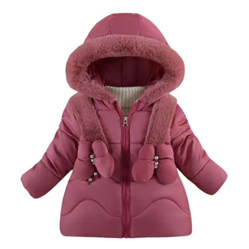 KIDSZJA Winterjacke für Mädchen, dicke Mäntel mit Kunstfell-Kapuze, Fleece-gefüttert, lange Ärmel, warm, winddicht, Parka, Mantel, Schmetterling, gepolsterter Übermantel, Oberbekleidung, Schneeanzüge KIDSZJA Winterjacke für Mädchen, dicke Mäntel mit Kunstfell-Kapuze, Fleece-gefüttert, lange Ärmel, warm, winddicht, Parka, Mantel, Schmetterling, gepolsterter Übermantel, Oberbekleidung, Schneeanzüge von KIDSZJA
