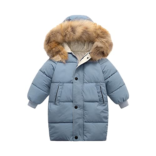 KIDSZJA Wintermantel für Kinder, Jungen, Mädchen, gepolstert, mit Kunstfellkragen, Daunenmantel, langer Schneeanzug, Schul-Outwear KIDSZJA Wintermantel für Kinder, Jungen, Mädchen, gepolstert, mit Kunstfellkragen, Daunenmantel, langer Schneeanzug, Schul-Outwear von KIDSZJA