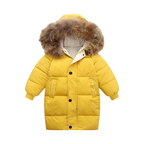 KIDSZJA Wintermantel für Kinder, Jungen, Mädchen, gepolstert, mit Kunstfellkragen, Daunenmantel, langer Schneeanzug, Schul-Outwear KIDSZJA Wintermantel für Kinder, Jungen, Mädchen, gepolstert, mit Kunstfellkragen, Daunenmantel, langer Schneeanzug, Schul-Outwear von KIDSZJA