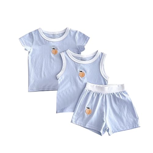 Lightning Deals Of Today Schlafanzug für Teenager, Jungen, Mädchen, Kinder, Pyjama, Pyjama-Set, Sommer, bequem, Loungewear, Großbritannien, Pfirsich, 2-teilig, Sommer, 3-teilig, kurzärmeliges T-Shirt Lightning Deals Of Today Schlafanzug für Teenager, Jungen, Mädchen, Kinder, Pyjama, Pyjama-Set, Sommer, bequem, Loungewear, Großbritannien, Pfirsich, 2-teilig, Sommer, 3-teilig, kurzärmeliges T-Shirt von KIDSZJA