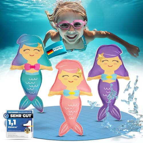 KIDVERSE Tauchtiere für Kinder - Geprüftes Wasserspielzeug - Neopren Tauchspielzeug für Kinder - Buntes Schwimmbad Spielzeug zum Tauchen Lernen - Pool Spielzeug (Meerjungfrauen) von KIDVERSE