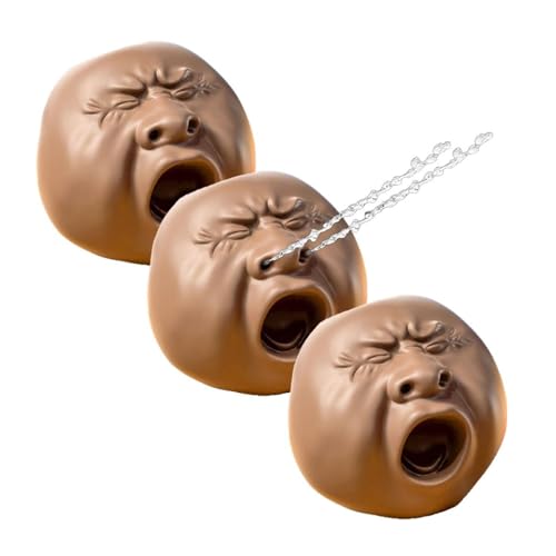 KIEYIQE Lustiges gähnendes menschliches Gesicht Wasserpistole, Witz -Sprinklerspielzeug, Sommer -Wasserspielzeug, die lustig in Party Streich lustigem Gag Machen (3pcs) von KIEYIQE