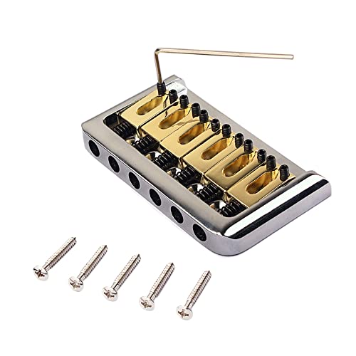 KIKAPA 6-Saiten-Brücke mit Schlüssel und Ersatzteile für Strat E-Gitarre KIKAPA 6-Saiten-Brücke mit Schlüssel und Ersatzteile für Strat E-Gitarre von KIKAPA