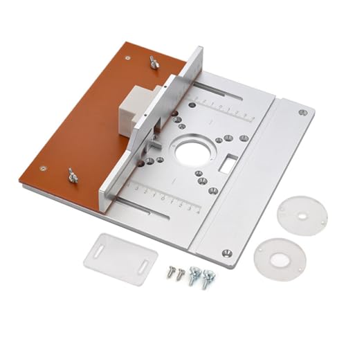KIKAPA Frästisch aus Aluminium Einlegeplatte Elektrische Holzfräsplatte mit Führungsschiene Set für Mitra Tischplatte-B Einfache Installation KIKAPA Frästisch aus Aluminium Einlegeplatte Elektrische Holzfräsplatte mit Führungsschiene Set für Mitra Tischplatte-B Einfache Installation von KIKAPA