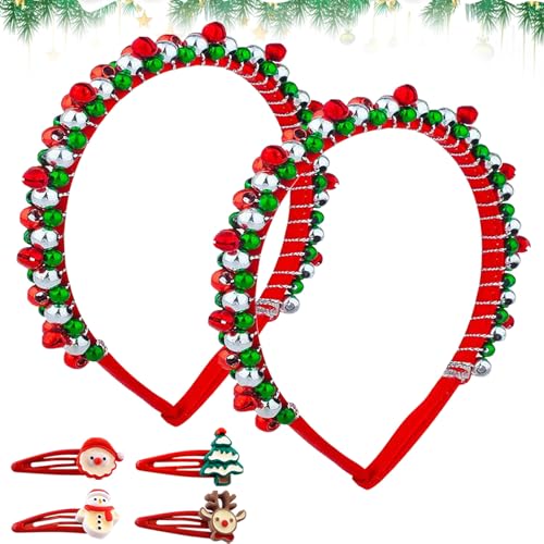 2 Stück Weihnachts Kopfschmuck, Weihnachts Haarreif,Weihnachten Haarschmuck mit Glöckchen,Weihnachtsstirnband,Weihnachts Haarschmuck,Haarreifen Weihnachten,Weihnachten Haarreif für Kinder Erwachsene 2 Stück Weihnachts Kopfschmuck, Weihnachts Haarreif,Weihnachten Haarschmuck mit Glöckchen,Weihnachtsstirnband,Weihnachts Haarschmuck,Haarreifen Weihnachten,Weihnachten Haarreif für Kinder Erwachsene von KIKVTER