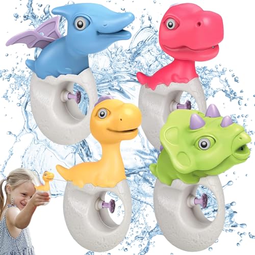 KIKVTER 4 Stück Wasserpistole Kinder, Dinosaurier Wasserpistole Kinder, Wasserpistole klein, Wasserpistole Spielzeug für Kinder, Wasserspritzpistolen für Outdoor Strandspielzeug, Pool Partys (4 Stück) KIKVTER 4 Stück Wasserpistole Kinder, Dinosaurier Wasserpistole Kinder, Wasserpistole klein, Wasserpistole Spielzeug für Kinder, Wasserspritzpistolen für Outdoor Strandspielzeug, Pool Partys (4 Stück) von KIKVTER