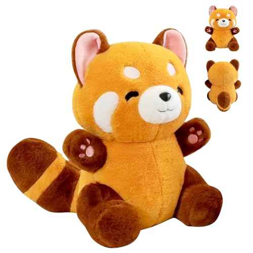 Roter Panda Kuscheltier, 35cm Red Panda Plush, Kuscheliger Panda Plüsch, Panda Kuscheltier, Roter Panda Plüschtier, Panda Stofftier Plüsch, Kuscheltier Waschbär, Geschenke für Kinder Weihnachten von KIKVTER
