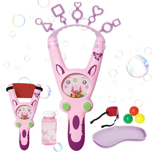 KIKVTER Seifenblasen Set, Seifenblasen Kinder, 4-In-1 Seifenblasen Stab, Multi-Seifenblasenstab, Seifenblasen Kinder MitgebselSeifenblasen, Blase für Party Geburtstag Geschenk Sommer Outdoor von KIKVTER