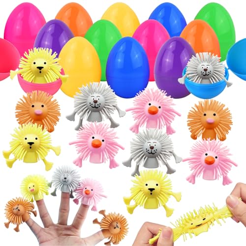 Ostereier zum Befüllen, 12 Stück Gefüllte Ostereier mit 12 Fingerpuppen, Ostereier Gefüllt mit Spielzeug, Osterei zum Befüllen, Ostereier Plastik, Ostern Geschenk für Ostern Partyzubehör, Osterkörbe Ostereier zum Befüllen, 12 Stück Gefüllte Ostereier mit 12 Fingerpuppen, Ostereier Gefüllt mit Spielzeug, Osterei zum Befüllen, Ostereier Plastik, Ostern Geschenk für Ostern Partyzubehör, Osterkörbe von KIKVTER