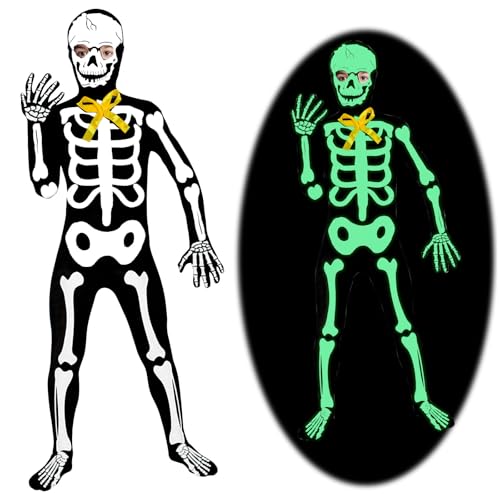 Skelett Kostüm für Kinder - Halloween, Karneval, Day of the Dead, Cosplay Faschings (110-120cm) Skelett Kostüm für Kinder - Halloween, Karneval, Day of the Dead, Cosplay Faschings (110-120cm) von KIKVTER