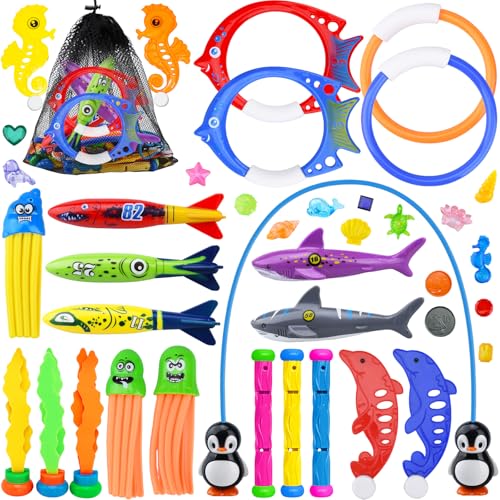 KIMIGO Tauchspielzeug für Kinder,Pool Spielzeug Kinder,Outdoor Schwimmbad Spielzeug,Tauchen Spielzeug Unterwasser Tauchspielzeug Set Geschenk 5-12 Jahre Schwimmbad Wasserspielzeug Outdoor KIMIGO Tauchspielzeug für Kinder,Pool Spielzeug Kinder,Outdoor Schwimmbad Spielzeug,Tauchen Spielzeug Unterwasser Tauchspielzeug Set Geschenk 5-12 Jahre Schwimmbad Wasserspielzeug Outdoor von KIMIGO
