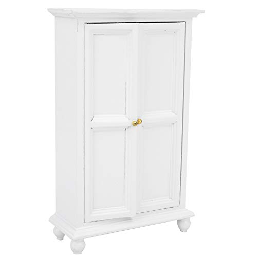 1:12 Puppenhaus Miniatur -Vintage -Holzschrank mit Schublade - Elegante Schlafzimmermöbel für Puppenhausdekoration 1:12 Puppenhaus Miniatur -Vintage -Holzschrank mit Schublade - Elegante Schlafzimmermöbel für Puppenhausdekoration von KIMISS