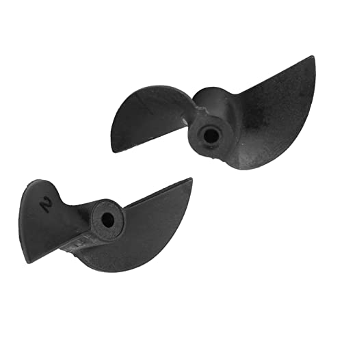 KIMISS 1 Paar Fernbedienung, 2 Blätter CW CCW Kunststoff RC Boot RC Bootspropeller Schiffsteile Propeller Remote Propeller Set für 2mm Welle von KIMISS