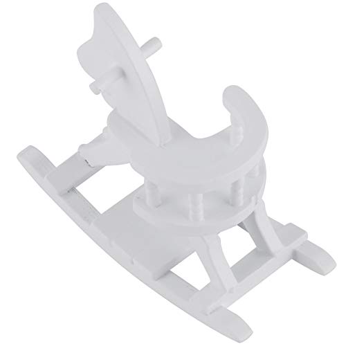 KIMISS 1:12 Holzpuppenhaus Schaukelpferd Miniaturstuhl - Charmante Holzmöbel für Puppenhäuser und Märchengärten KIMISS 1:12 Holzpuppenhaus Schaukelpferd Miniaturstuhl - Charmante Holzmöbel für Puppenhäuser und Märchengärten von KIMISS