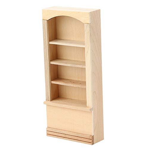 KIMISS 1:12 Puppenhaus Holzbuchhandel Modell - Miniaturpuppenmöbelzubehör für DIY Dollhouse Dekoration (Bücherregal) von KIMISS