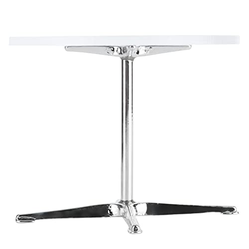 KIMISS 1:12 Puppenhaus Transparenter Runder Tisch - Miniaturstile Möbel für das Spielen und Dekorieren von KIMISS
