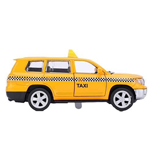 KIMISS 1:32 Taximodelle Spielzeugauto mit Klang, Licht, Rückzugfunktion - Realistische Simulationskabine für und Sammler (#1) von KIMISS