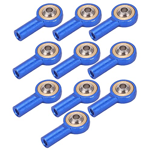 KIMISS 10pcs M2 Ballkopfhalter für RC -Autos und Roboter - Leichte Korrosionsbeständige Verknüpfungsteile (Blue) von KIMISS