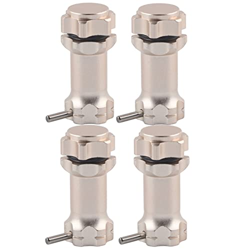 KIMISS 17 Mm Aluminiumrad -Hub -Hub Adapter für 1: 8 RC Model Cars 4pcs Hochleistungsverlängerungskit (Ti-Farbe) von KIMISS