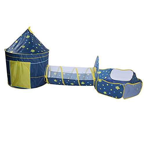 KIMISS 3-in-1-Zelt Ball Pool Crawling Tunnel-Starry Playhouse für, Sichere und Unterhaltsame Aktivitätsraum für Indoor/Outdoor, Einfaches Einrichten für Erkundungen und Lernen KIMISS 3-in-1-Zelt Ball Pool Crawling Tunnel-Starry Playhouse für, Sichere und Unterhaltsame Aktivitätsraum für Indoor/Outdoor, Einfaches Einrichten für Erkundungen und Lernen von KIMISS