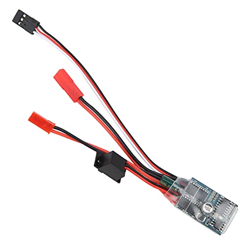 KIMISS 30a Gebürstete ESC Motor Electric Speed Controller mit Bremse für RC -Auto- und Bootsmodelle 3,0 V Bis 9,4 V, 20A Ausgang, 2 kHz Signal ((30A gebürstete elektrische Regler)) von KIMISS