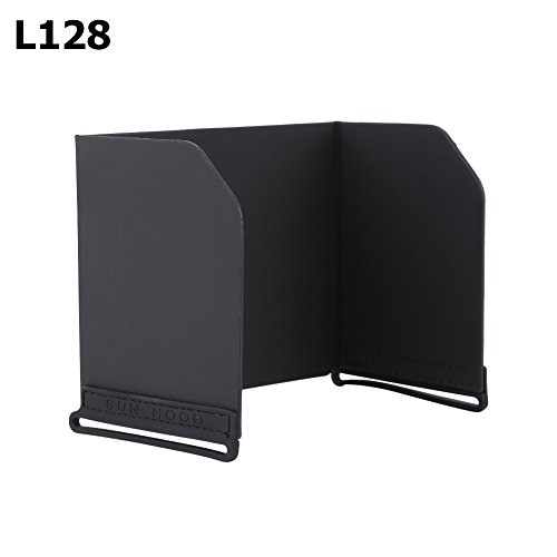 KIMISS 7-Zoll-Sonnenhaube, Sonnenhaube, Schwarz, Fernbedienung, Monitor, Telefon, Sonnenhaube, Abdeckung, Tablet-Sonnenschutz, für Drohnen (L168) (L128) von KIMISS