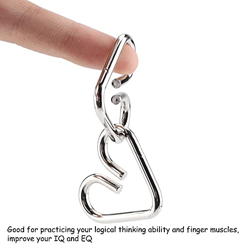 KIMISS 8pcs Metalldraht, und Entwirrung von Rätseln Neun Ketten Ligence Schnalle 8pcs Chinesisches IQ -Ring -Rätsel für Gehirnsets Entsperren Sie Teaser Spielzeugtrick und Erwachsene Sportarten KIMISS 8pcs Metalldraht, und Entwirrung von Rätseln Neun Ketten Ligence Schnalle 8pcs Chinesisches IQ -Ring -Rätsel für Gehirnsets Entsperren Sie Teaser Spielzeugtrick und Erwachsene Sportarten von KIMISS