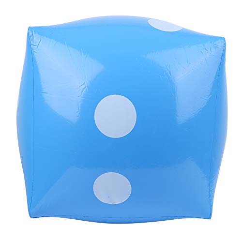 KIMISS Aufblasbare Würfel für - Tragbare PVC -Würfel für Indoor und Outdoor Spiele Fun Party Activity Supplies, E Onal Requisiten und Plüschspielzeug Wasserspiel und Elterninteraktion (Blue) von KIMISS