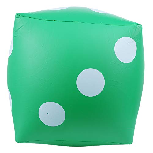 KIMISS Aufblasbare Würfel für - Tragbare PVC -Würfel für Indoor und Outdoor Spiele Fun Party Activity Supplies, E Onal Requisiten und Plüschspielzeug Wasserspiel und Elterninteraktion (Green) von KIMISS