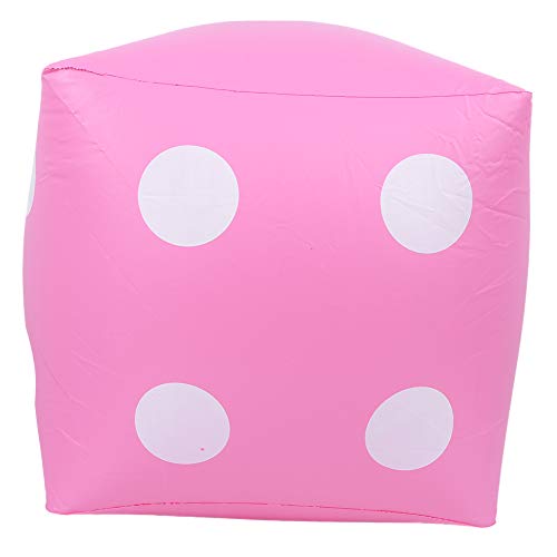 KIMISS Aufblasbare Würfel für - Tragbare PVC -Würfel für Indoor und Outdoor Spiele Fun Party Activity Supplies, E Onal Requisiten und Plüschspielzeug Wasserspiel und Elterninteraktion (PINK) von KIMISS