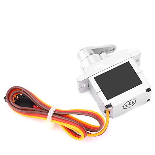 KIMISS Autozubehör 9G Metall Servo Lenkmotor Zubehör Passend für Wpl B1 B14 B16 B24 C14 C24 B36 1:16 Rc Trucksilver Servos Teile (Silber) von KIMISS