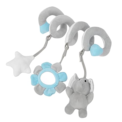 KIMISS Baby Kinderwagen Hanging Toy - Weiche Plüsch -Spiralaktivität Rassel für Säuglinge | Buntes Krippen und Autospielzeug für Neugeborene Stimuliert Seh und Sensorische Entwicklung (Grauer Elefant) KIMISS Baby Kinderwagen Hanging Toy - Weiche Plüsch -Spiralaktivität Rassel für Säuglinge | Buntes Krippen und Autospielzeug für Neugeborene Stimuliert Seh und Sensorische Entwicklung (Grauer Elefant) von KIMISS