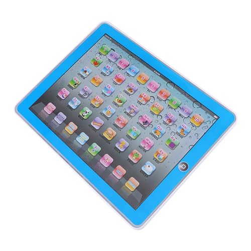 KIMISS Baby Kleinkind Lernen Englisches -Tablet - Frühes Onal Studienspielzeug für Zahlen, Buchstaben und Wörter (Blue) von KIMISS