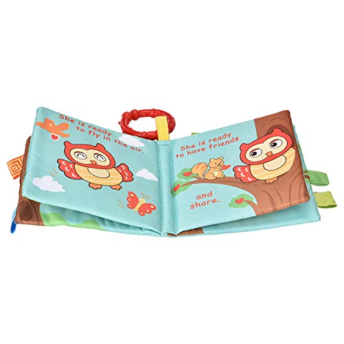 KIMISS Baby Weiches Stoffgeschichtenbuch - Kleinkind -Rasselspielzeug für Early E On Engagiertes Stoffbuch mit Sounder für Babys ab 6 Monaten und Up (Typ 2) von KIMISS