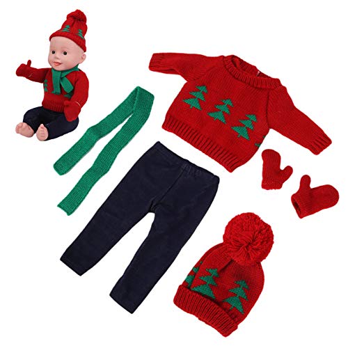 KIMISS Babypuppenkleidung Weihnachten Pullover Hosenhüte - 18 Zoll Doll Outfit & Accessoires für (Q18-783) von KIMISS