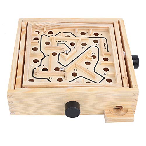 KIMISS Brettspiel für Holzlabyrinth für - E Onal 3D Balance Ball Toy für Fähigkeitenentwicklung und Spaß! (OHYE-PRANKED Laze) von KIMISS