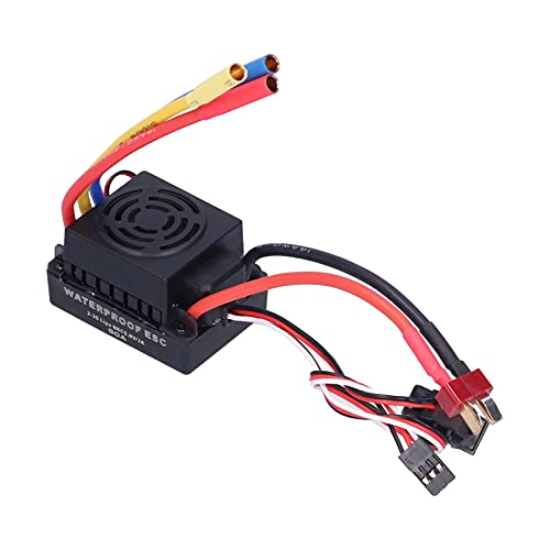 KIMISS Bürstenloser Motor und Esc, Bürstenloser Esc aus Kunststoff, 60 A, Bürstenloser Elektronischer Geschwindigkeitsregler, Esc für 1/10 Ferngesteuertes Auto von KIMISS