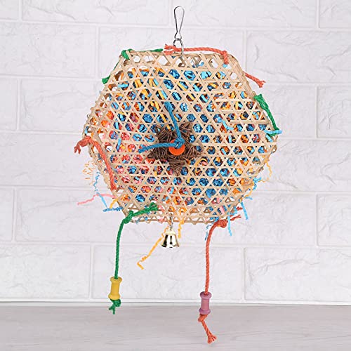 KIMISS Chew Toy, Toys Haustier Bunt Gewebtes Bambuspapier Interaktiver Papagei Vogel Biss Kauglockenkäfige Dekorative Accessoires für Budgie Lovebirds Kleines Sittich Hängen Hängen KIMISS Chew Toy, Toys Haustier Bunt Gewebtes Bambuspapier Interaktiver Papagei Vogel Biss Kauglockenkäfige Dekorative Accessoires für Budgie Lovebirds Kleines Sittich Hängen Hängen von KIMISS