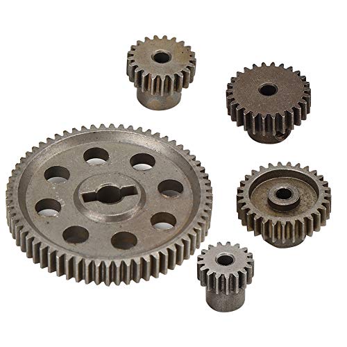 KIMISS Differential Main Metal, 64T 17T 21T 26T 29T Motor Main Gear und Stirnrad Lightning 1 18 RC Teil für HSP Brontosaurus 1 10 Truck 94111 von KIMISS