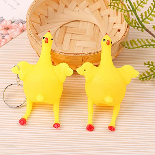 KIMISS Fun Chicken Form Stress Relief Toy Schlüsselkette - Niedliches Squeeze -Spielzeug für, Geburtstagsgeschenk, Partyvorzug KIMISS Fun Chicken Form Stress Relief Toy Schlüsselkette - Niedliches Squeeze -Spielzeug für, Geburtstagsgeschenk, Partyvorzug von KIMISS
